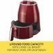 BELLA 1.6 Quart Air Convection Fryer, Red (14778) - 2
