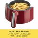 BELLA 1.6 Quart Air Convection Fryer, Red (14778) - 3