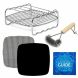 Air Fryer Rack Skewer Accessories Compatible with NuWave, Philips +More - 0