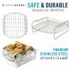 Air Fryer Rack Skewer Accessories Compatible with NuWave, Philips +More - 2