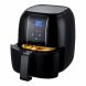 Ovente Air Fryer with Non-Stick 3.2 Quarts Frying Basket and LED Display Touch Sensor, Powerful 1400 Watts Electric Hot Air Fryers with Stainless Steel Heating Element, Black (FAD61302B) - 1