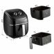 Costway 3.5 QT Electric Hot Air Fryer 1300W w/Timer, Temperature Control Less Oil Black - 1