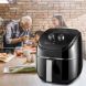 Costway 3.5 QT Electric Hot Air Fryer 1300W w/Timer, Temperature Control Less Oil Black - 2