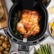 Modernhome 5.8 Qt Family-Sized Digital Touch-Screen Premium Air Fryer with Full Color Recipe Book, Two-Tier Stainless Steel Rack, Baking Pan, 4 Skewers, and Lifetime Warranty on Accessories - 2