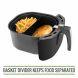 XL Air Fryer Cooking Divider, Compatible with XL Air Fryers. Air Fryer Basket Divider Keeps Food Separated, Simple Living Products. - 1