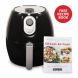 Magic Chef Air Fryer, For Healthy Fried Cooker Food, 2.6 Quart Capacity with Airfryer Cook Book, MCAF26MB - 0