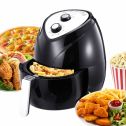 5.2 Quart Air Fryer Oven with Space Saving Flat Basket, Oil-Free Airfryer with 30 Min Timer & Auto Shut Off, Dishwasher Safe Parts, BPA Free, Family Size, Black
