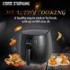 LOUISE STURHLING All-Natural Healthy Ceramic Coated 4.0L Air Fryer. BPA-FREE, PFOS & PFOA-FREE, 7-in-1 Pre-programmed One-touch Settings, Exclusive BONUS Items - FREE COOKBOOK, TONGS & PIZZA PAN - 1