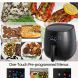 LOUISE STURHLING All-Natural Healthy Ceramic Coated 4.0L Air Fryer. BPA-FREE, PFOS & PFOA-FREE, 7-in-1 Pre-programmed One-touch Settings, Exclusive BONUS Items - FREE COOKBOOK, TONGS & PIZZA PAN - 3