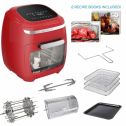 GoWISE Vibe 11.6-Quart Air Fryer Toaster Oven w/ Rotisserie & Dehydrator, Red
