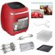 GoWISE Vibe 11.6-Quart Air Fryer Toaster Oven w/ Rotisserie & Dehydrator, Red - 0