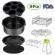 Air Fryer Accessories Set for 3.7, 5.3, 5.5, 5.8 QT,8 pieces for Gowise Phillips and Cozyna Air Fryer (7.5 inch, 8 pcs) - 0