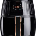 Crux 2.6 Quart Touchscreen Air Convection Fryer with Digital Touchscreen Controls and Timer Automatic Shutoff, Black (New Open Box)