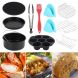 13Pcs 7 In Air Fryer Accessories Air Frying Pan Fryer Baking Basket Pizza Plate Grill Pot Mat for 3.7QT-5.3QT - 2