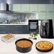 13Pcs 7 In Air Fryer Accessories Air Frying Pan Fryer Baking Basket Pizza Plate Grill Pot Mat for 3.7QT-5.3QT - 3