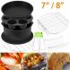 7â€œ 8â€ 8pcs/Set of Air Fryer Accessories for Phillips Gowise and Cozyna,Cooking Accessories for Cake Pizza Barbecue - 1