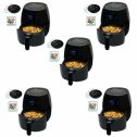 Avalon Bay Air Fryer Digital Display Stainless Steel Healthy Appliance (5 Pack)