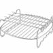Airfryer Double Layer Rack Suitable for Philips VIVA Airfryers - Compatible with Model HD9904/00 and with 4 Skewers, Silver - 0