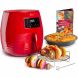 Deco Chef 5.8QT Digital Electric Air Fryer with Accessories and Cookbook- Air Frying, Roasting, Baking, Crisping, and Reheating for Healthier and Faster Cooking (Red) - 2
