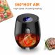 Homeleader Air Fryer 6-in-1 3.6 Quart Air Fryer 1350-Watt Electric Hot Air Fryers Oven & Oilless Cooker for Roasting, LCD Digital Touchscreen with 6 Presets, Nonstick Basket, Black - 2