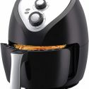 Emerald 4 Liter Air Fryer with Basket & Pan with Rapid Air Technology 1400W, Black (Refurbished)