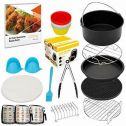 8 Inch Air Fryer Accessories Set Compatible with XL Type Air Fryers (14-Count)