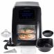 Modernhome 8 Qt 12-in-1 Digital Touch-Screen Signature Air Fryer Oven with Auto-Stirring Arm, Full Color Recipe Book, Baking Pan, Grill Racks, 8 Skewers, Pizza Trays, and 12 Built-In Presets - 0