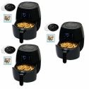 Avalon Bay Air Fryer Digital Display Stainless Steel Healthy Appliance (3 Pack)