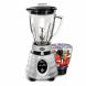 Oster Whirlwind Heritage Blend 1000 Plus 2 Speed Blender in Chrome with Food Processor and 6 Cup Glass Blender Jar - 0