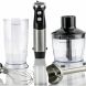 Ovente Multi Purpose Immersion Hand Blender Set 500 Watts with 6 Speeds Control and 3 Premium Attachments including BPA-Free Food Processor, Egg Whisk, and Mixing Beaker, Black (HS685B) - 3