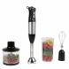 Immersion Blender-4-In-1 6 Speed Hand Mixer Set Whisk, Food Processor Cup, 32oz. Beaker, For Soup, Milkshakes, Salsa, and More by Classic Cuisine - 3