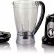 Ovente Professional Smoothies Blender 1.5 Liter Heavy-Duty Stainless Steel Blades with 2 Blending Speed Settings, BPA-Free Blender Jar, 400 Watts Motor, Soft-Touch Handle, Black (BLH1602B) - 2
