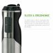 Ovente Immersion Hand Blender Set with 6 Speeds Control and 3 Premium Attachments of BPA-Free Food Chopper, Egg Whisk, and Mixing Beaker Included, 500 Watts, Detachable Shaft, Black (HS665B) - 2