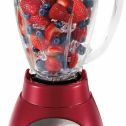 Oster 6844 6-Cup Glass Jar 12-Speed Blender, Metallic Red