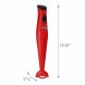 Americana by Elite EHB-2425R Hand Blender with Detachable Wand - Red - 2