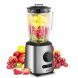 Comfee 500W Professional Smoothie Blender With 3 Preset Programs (Ice Crush, Pulse, Smoothie) Variable Speeds Control And 48 Ounce BPA Free Glass Jar (Silver) - 0