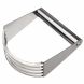 5 Sturdy Blade Pastry Cake Bread Cutter Stainless Steel Kitchen Cook Craft Handheld Dough Blender, Pastry Blender 4x3.5x1.8inch - 1