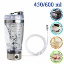 450/600 ML Detachable Electric Mixer Cup Drink Bottle Vortex Tornado Protein Powder Electric Mix Cup Protein Powder Automatic Stirring Cup