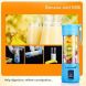 LIGHTSMAX Portable Blender, Smoothie Juicer Cup - Six Blades in 3D, 13oz Fruit Mixing Machine with 2000mAh USB Rechargeable Batteries, Ice Tray, Detachable Cup, (FDA, BPA Free) - 2