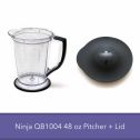 Ninja Master Prep QB1004 Replacement Blender Part - 48 Oz Pitcher with Storage Lid Only