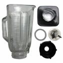 6 Piece Complete Glass Jar Replacement Kit for Oster Blenders 4899,Better Chef