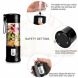 Portable Mini Travel Fruit USB Juicer Cup, Personal Small Electric Juice Mixer Blender Machine with 4000mAh Rechargeable Battery-420ML Water Bottle (Black) - 2