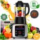 NutriChef NCBLSM150 - Professional Home Kitchen Heating Blender - Digital Countertop Blender with Heat for Soup Maker Ability, Adjustable Time/Temp/Speed Settings - 0