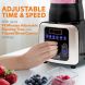 NutriChef NCBLSM150 - Professional Home Kitchen Heating Blender - Digital Countertop Blender with Heat for Soup Maker Ability, Adjustable Time/Temp/Speed Settings - 2