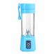 Joyka Portable Blender, Portable Juicer Bottle/Mixer for Baby Food, Juice, Shakes and Smoothies, USB Rechargeable, BPA free, 380 mL capacity (Blue) - 0