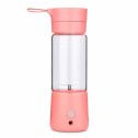 IMAGE 380ml USB Juicer Cup Portable Blender Fruit Mixing Machine Spinner w/ USB Cable Personal Size-Pink