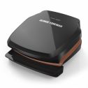 George Foreman 2-Serving Copper Color Classic Plate Grill, Electric Indoor Grill and Panini Press, Black/Copper, GR320FBC