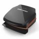 George Foreman 2-Serving Copper Color Classic Plate Grill, Electric Indoor Grill and Panini Press, Black/Copper, GR320FBC - 0
