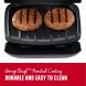George Foreman 2-Serving Classic Plate Electric Indoor Grill and Panini Press, Black , GR0040B - 2
