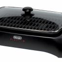 De'Longhi Healthy Indoor Grill with Die-Cast Aluminum Non-Stick Cooking Surface